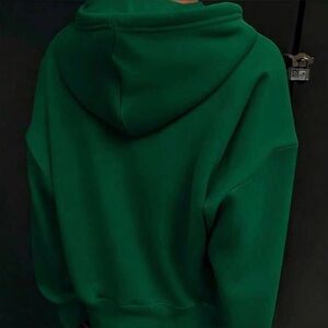 Green Hoodie with 'No Problems Just Good Vibes' Text